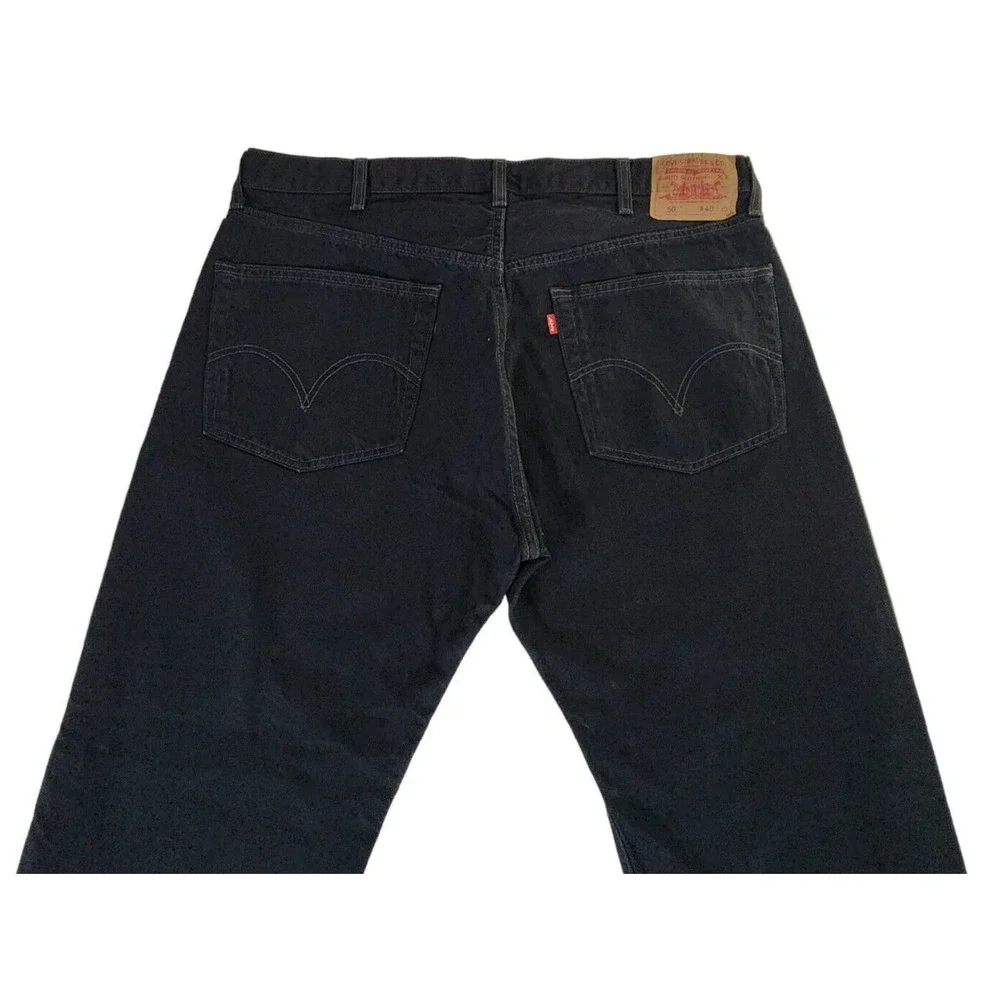 Vintage Levi's 501 Jeans Men's 40x30 (38x29) Black Denim Button Fly Y2K